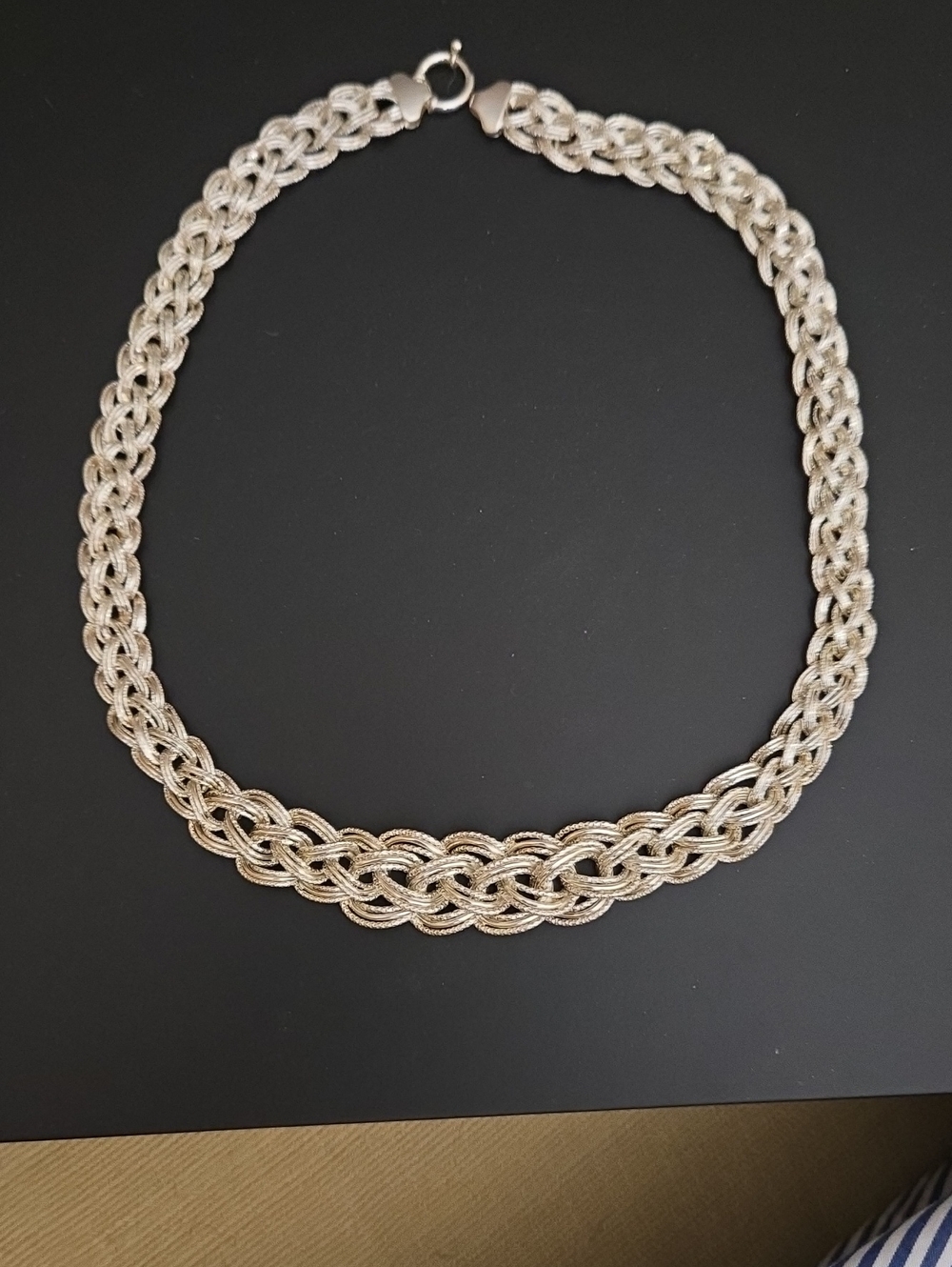 Sterling Silver Rope Twist Necklace - Silver 18 Inches Long. NWOT